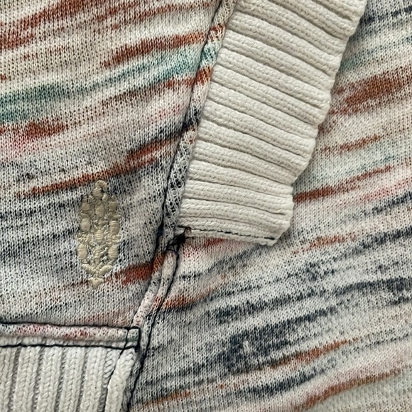 Free People Movement Honey Dove Oversized Hoodie Sweatshirt, Ocean Combo Print - Picture 6 of 12